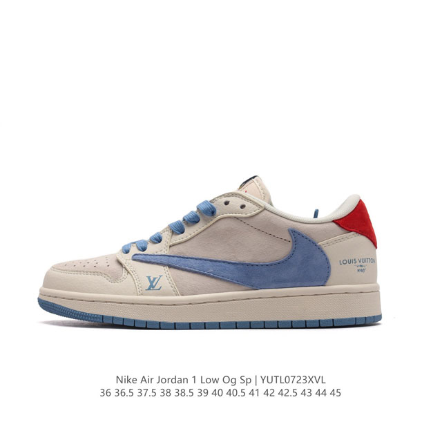 耐克 Nike Air Jordan 1 Low Og Sp Military Blue Aj1乔1 倒勾 路易威登联名 低帮篮球鞋 Aj1 乔丹1代 Aj1