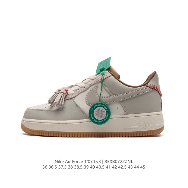 公司级 附赠送logo清洁刷 Af1耐克 Nike Air Force 1 ‘07 Low 空军一号厚底增高百搭休闲运动板鞋 路易威登联名 原楦头原纸板 打造纯