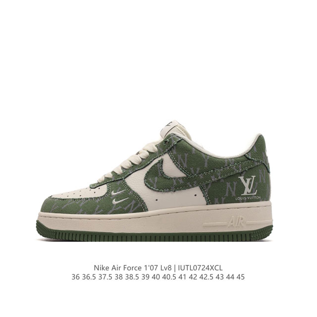 公司级 Af1耐克 Nike Air Force 1 ‘07 Low 空军一号 路易威登联名 厚底增高百搭运动板鞋 原楦头原纸板 打造纯正空军版型，专注外贸渠道