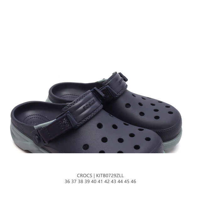 crocs 沙滩洞洞鞋 男女休闲厚底增高凉拖鞋 卡骆驰杨幂同款 厚底增高凸显大长腿沙滩鞋 选择尺码时 建议选大一码 脚感更舒适。 这款不带鞋盒 类型：男女鞋 尺