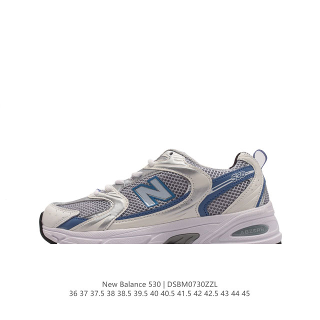 新百伦 Nb530运动鞋 New Balance 530 复古跑鞋厚底增高老爹运动鞋。Nb530这鞋双确实是nb家经复典古款式之一，以全科新技诠释，成打功造53