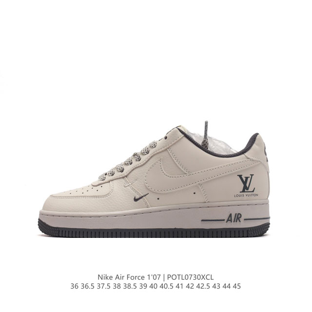 公司级 Af1耐克 Nike Air Force 1 ‘07 Low 空军一号 路易威登联名 厚底增高百搭运动板鞋 原楦头原纸板 打造纯正空军版型，专注外贸渠道