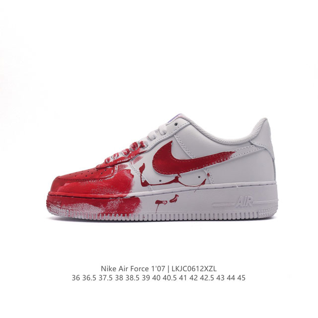 公司级 Af1耐克 Nike Air Force 1 ‘07 Low 空军一号 厚底增高百搭运动板鞋 原楦头原纸板 打造纯正空军版型，专注外贸渠道 全掌内置蜂窝