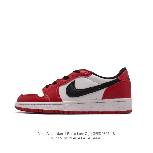 耐克 乔丹air Jordan 1 Low Aj1 乔1 乔丹1代aj1 低帮复古文化休闲运动篮球鞋。从19 年面世的元年款汲取设计灵感，采用简洁大方的经典外观