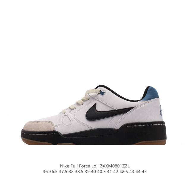 耐克 Nike 全新鞋型 来了！Nike Full Force Low 时尚复古运动板鞋，复古气质爆棚！近年来复古风的兴起，众多品牌纷纷推出自己的全新鞋款，势必