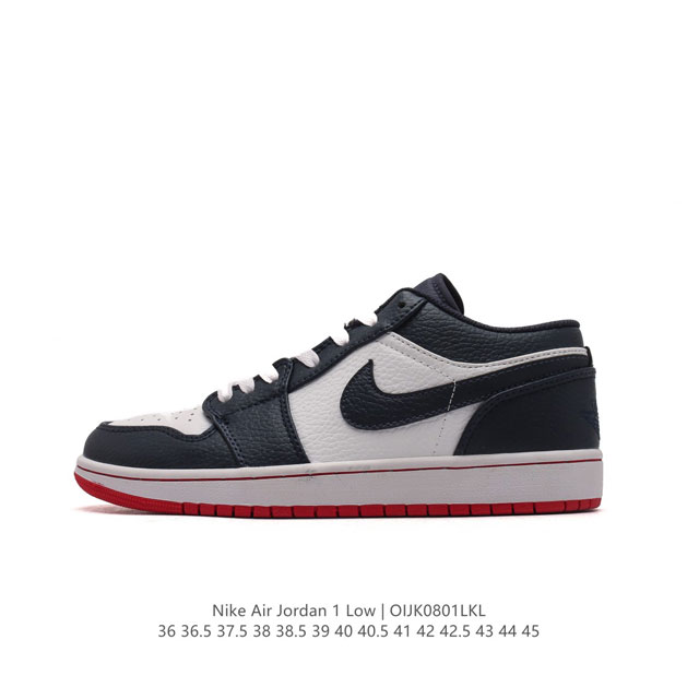 耐克 乔丹air Jordan 1 Low Aj1 乔1 乔丹1代aj1 低帮复古文化休闲运动篮球鞋。该鞋款从 1985 年元年款汲取设计灵感，焕新演绎简约经典