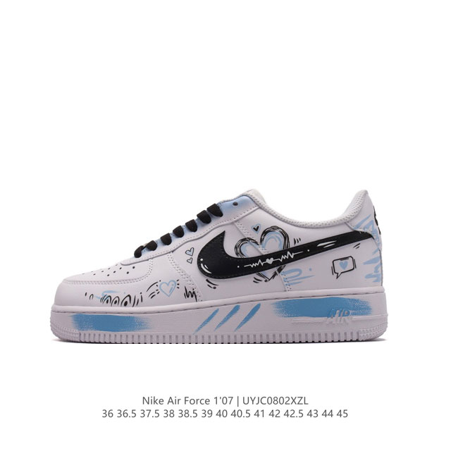 公司级 Af1耐克 Nike Air Force 1 ‘07 Low 空军一号 厚底增高百搭运动板鞋 原楦头原纸板 打造纯正空军版型，专注外贸渠道 全掌内置蜂窝