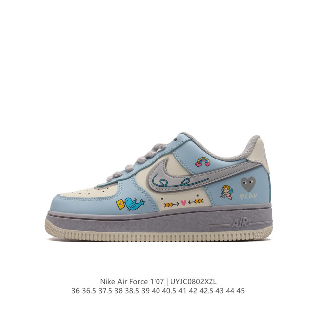 公司级 Af1耐克 Nike Air Force 1 ‘07 Low 空军一号 厚底增高百搭运动板鞋 原楦头原纸板 打造纯正空军版型，专注外贸渠道 全掌内置蜂窝