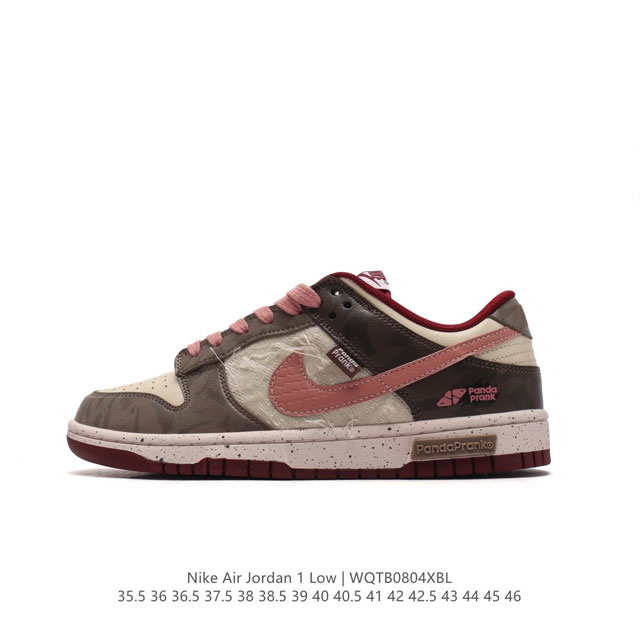 耐克 乔丹air Jordan 1 Low Aj1 熊猫 乔1 乔丹1代aj1 低帮复古文化休闲运动篮球鞋。从1985 年面世的元年款汲取设计灵感，采用简洁大方