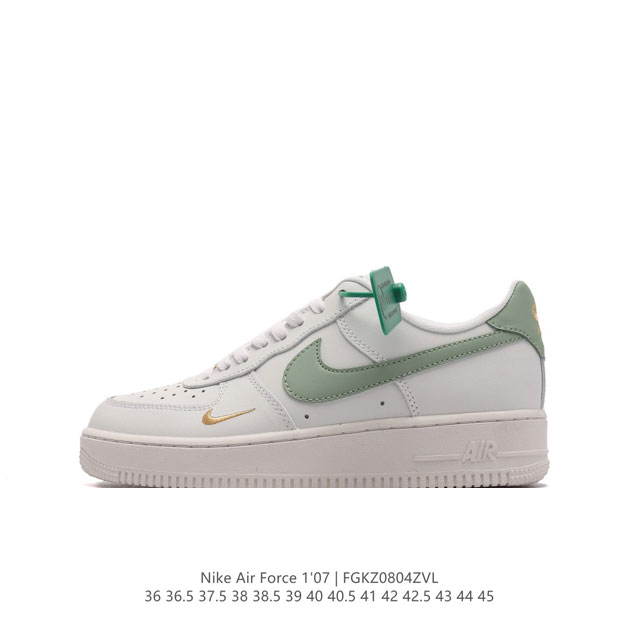 附赠送logo清洁刷 Af1耐克 Nike Air Force 1 ‘07 Low 空军一号厚底增高百搭休闲运动板鞋 原楦头原纸板 打造纯正空军版型，专注外贸渠