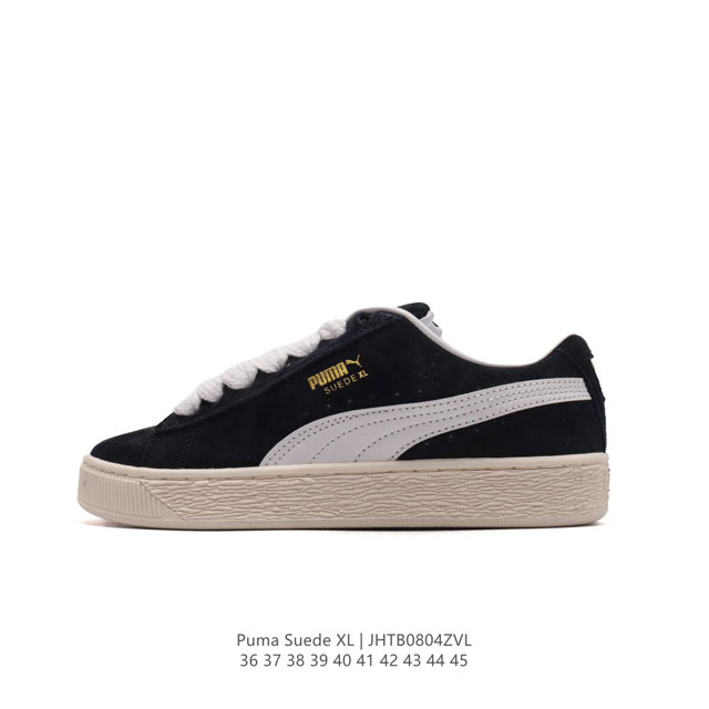 彪马puma Suede Xl 低帮复古轻便透气防滑减震休闲鞋 厚底增高运动板鞋。 尺码: 36-45 货号：395205 01 编码：Jhtb0804Zvl