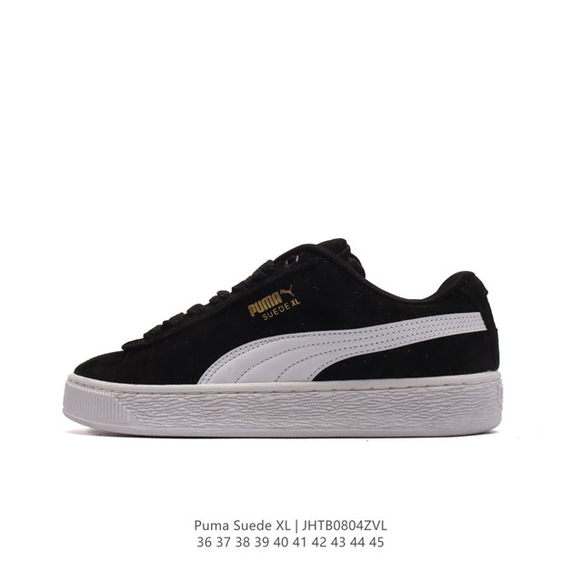 彪马puma Suede Xl 低帮复古轻便透气防滑减震休闲鞋 厚底增高运动板鞋。 尺码: 36-45 货号：395205 01 编码：Jhtb0804Zvl