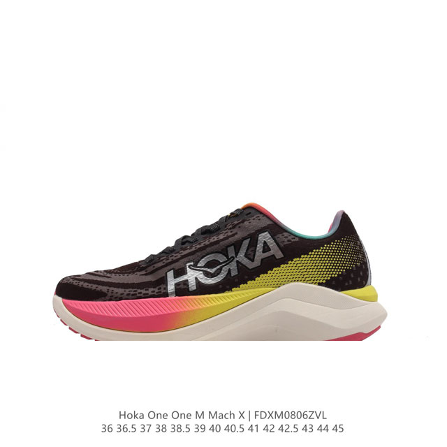 hoka One One独特的竞训鞋,主打舒适软弹hokamach马赫6#竞速跑鞋 Hoka Mach 6 轻盈且富有弹性的舒适感！迄今为止最轻量灵敏的mach