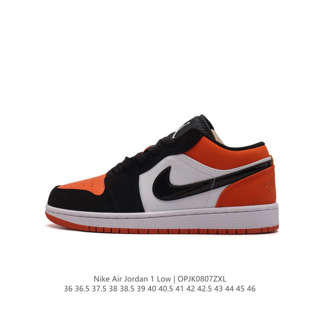 耐克 乔丹air Jordan 1 Low Aj1 乔1 乔丹1代aj1 低帮复古文化休闲运动篮球鞋。从 5 年面世的元年款汲取设计灵感，采用简洁大方的经典外观