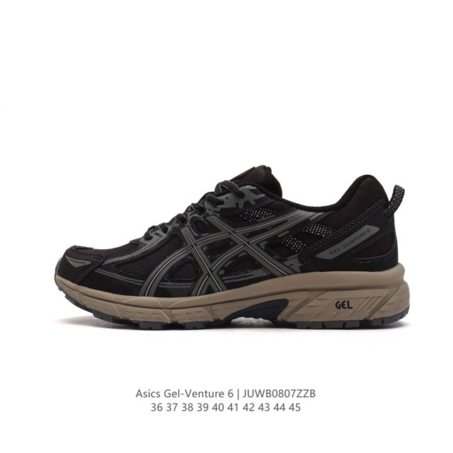 asics 亚瑟士 Gel-Venture 6 系列城市休闲运动跑步鞋时尚复古男女鞋 老爹鞋。Gel- Venture6跑鞋是越野跑者的多功能选择。专为喜欢户外