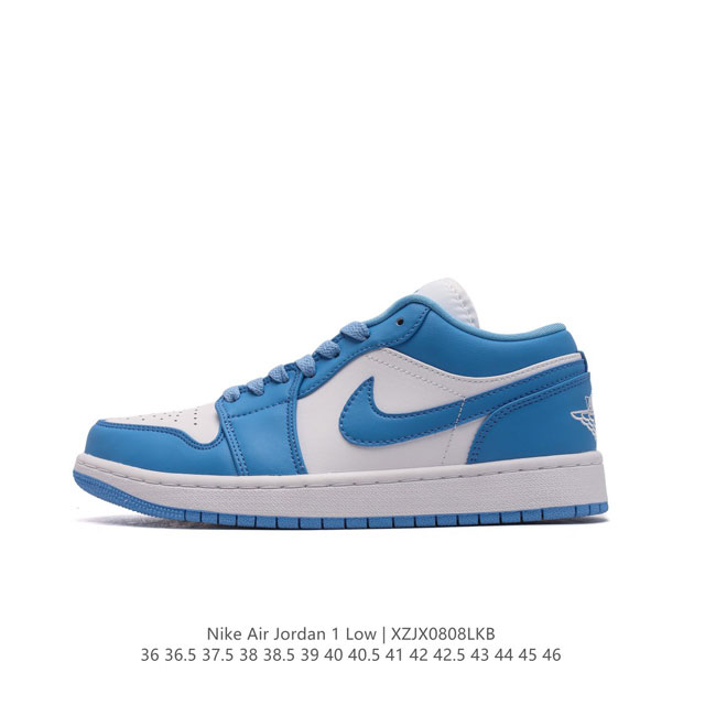 耐克 乔丹air Jordan 1 Low Aj1 乔1 乔丹1代aj1 低帮复古文化休闲运动篮球鞋 从1985 年面世的元年款汲取设计灵感，采用简洁大方的经典