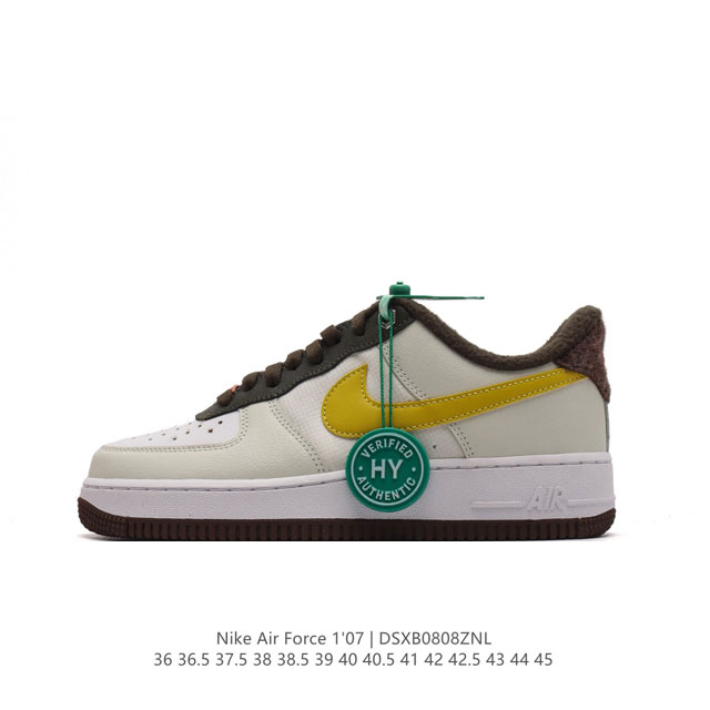 公司级 附赠送logo清洁刷 Af1耐克 Nike Air Force 1 ‘07 Low 空军一号厚底增高百搭休闲运动板鞋 原楦头原纸板 打造纯正空军版型，专