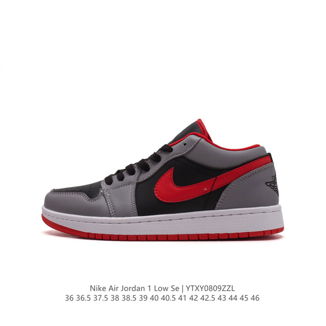 耐克 乔丹air Jordan 1 Low Aj1 乔1 乔丹1代aj1 低帮复古文化休闲运动篮球鞋。从 5 年面世的元年款汲取设计灵感，采用简洁大方的经典外观