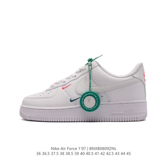 公司级 附赠送logo清洁刷 Af1耐克 Nike Air Force 1 ‘07 Low 空军一号厚底增高百搭休闲运动板鞋 原楦头原纸板 打造纯正空军版型，专