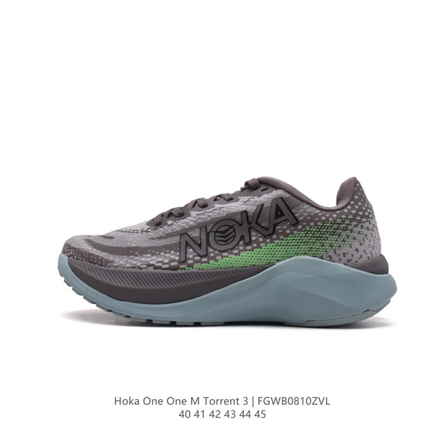 hoka One One 短程越野竞速越野跑步 Torrent 3 耐磨舒适轻量透气缓震轻便防滑训练运动跑步鞋户外防滑抓地 厚底针织鞋面透气徒步鞋。专为您的脚型