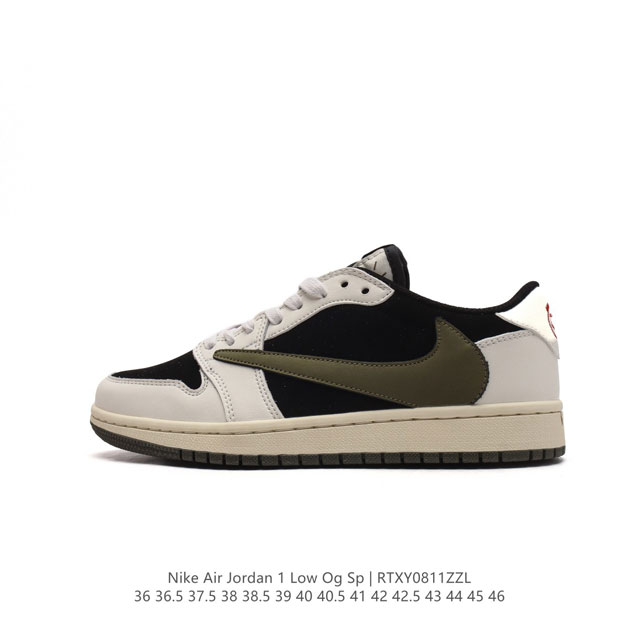 耐克 Nike Air Jordan 1 Low Og Sp Military Blue Aj1乔1 倒勾 Mlb联名 低帮篮球鞋 Aj1 乔丹1代 Aj1 乔