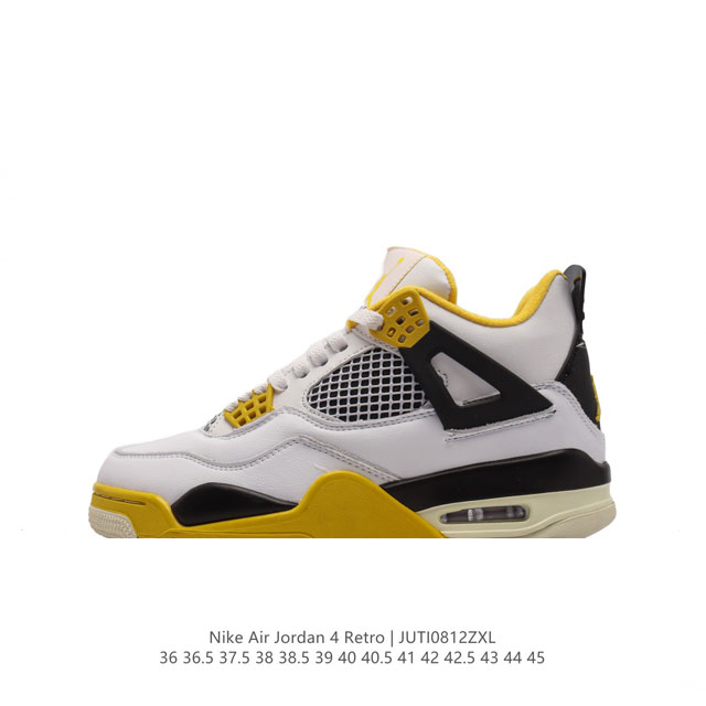 真二层皮 耐克 Nike Air Jordan 4 Retro Og迈克尔 乔丹aj4代乔4 中帮复古休闲运动文化篮球鞋。秉承轻量化的速度型篮球鞋设计思想完成设