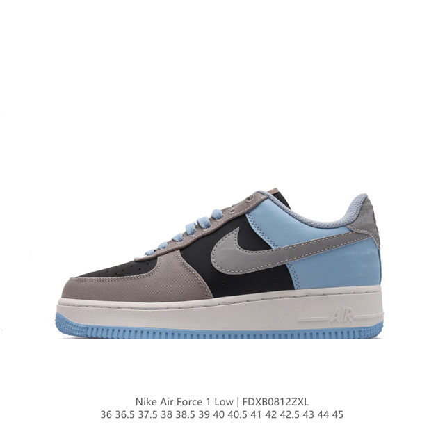 耐克 Nike Air Force 1 '07 Low 空军一号含气垫 低帮百搭厚底增高休闲运动板鞋。柔软、弹性十足的缓震性能和出色的中底设计，横跨复古与现代的