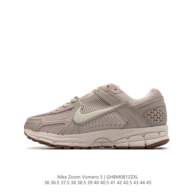 nike 耐克夏季 Zoom Vomero 5 运动鞋休闲训练跑步鞋。Nike Zoom Vomero 5 男女子运动鞋妥帖包覆足部，提供透气支撑效果。耐穿材料