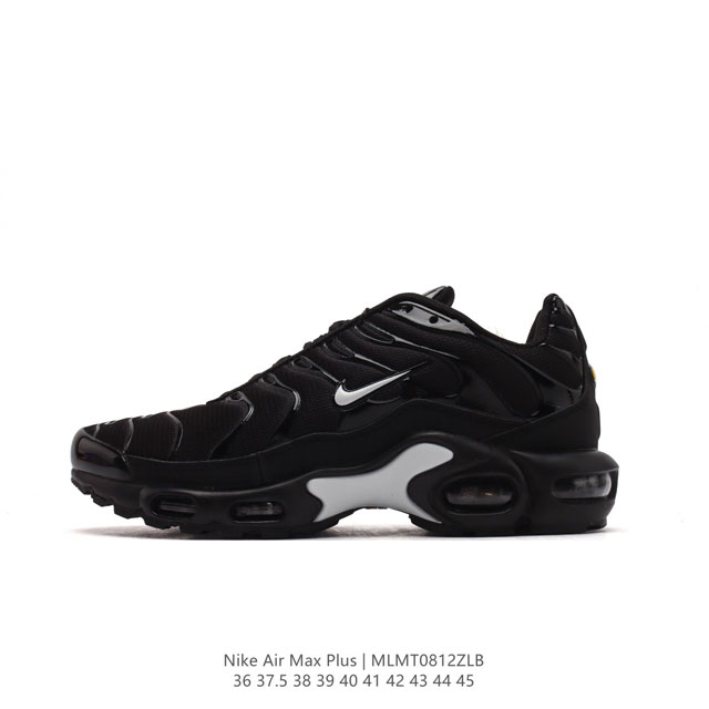 nike 耐克 男女子休闲鞋气垫缓震跑步鞋 Air Max Plus 运动鞋 造型超讨喜！鞋面以帆布和织物材质包裹，保证了轻薄透气，更适合夏季穿着。鞋侧 鱼骨