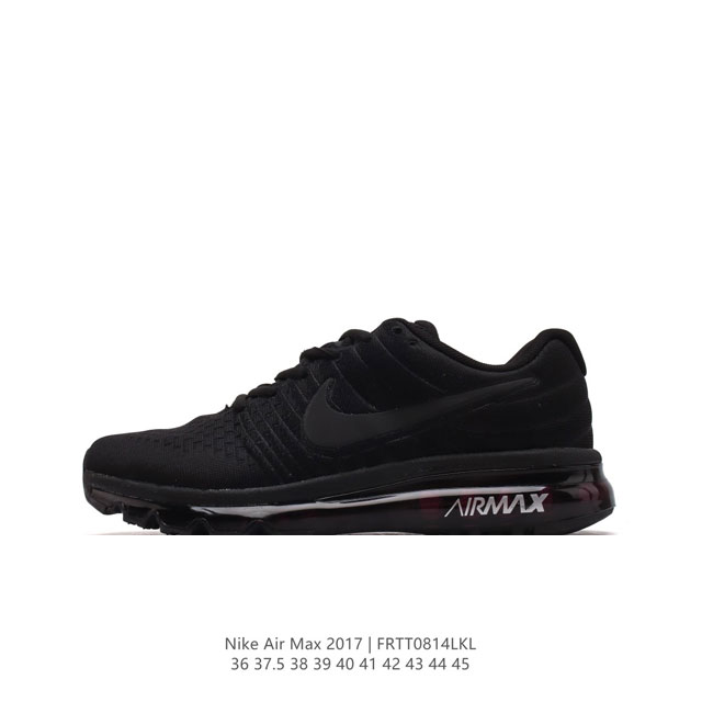 nike 耐克 Air Max 2017 男女士跑鞋全掌气垫缓震休闲运动跑步鞋。Nikeair Max2017是nike Air Max系列的2017年旗舰款跑