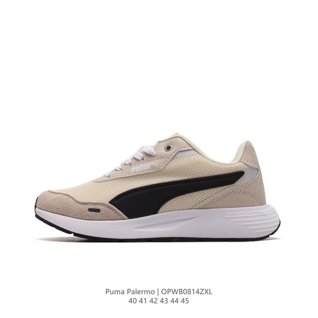 puma彪马 Puma Palermo Sakura 男子运动减震防滑休闲 综合训练鞋厚底增高老爹鞋。复古风格流行的当下，Puma 作为经典运动时尚品牌，一直在