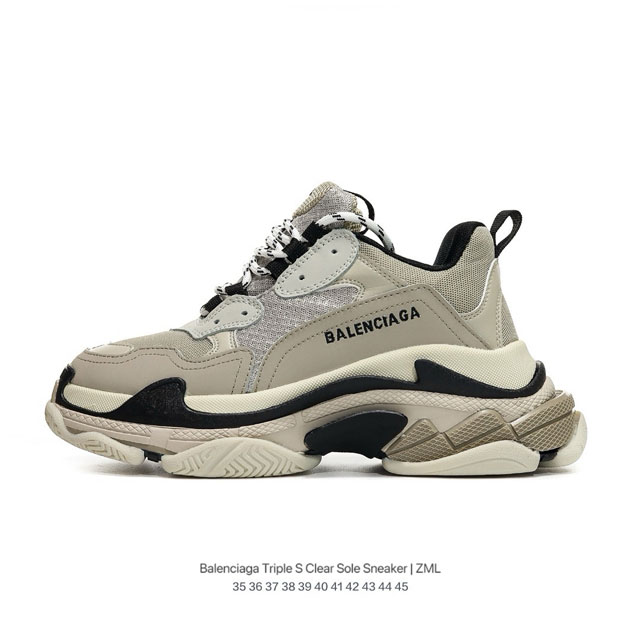 独家私模 全新六层组合大底 1:1复刻 还原细节 料好版型正 Balenciaga 巴黎世家 男女鞋真标原盒原装配置，全部采用原档案原楦数据开发，采用轻质牛剖皮