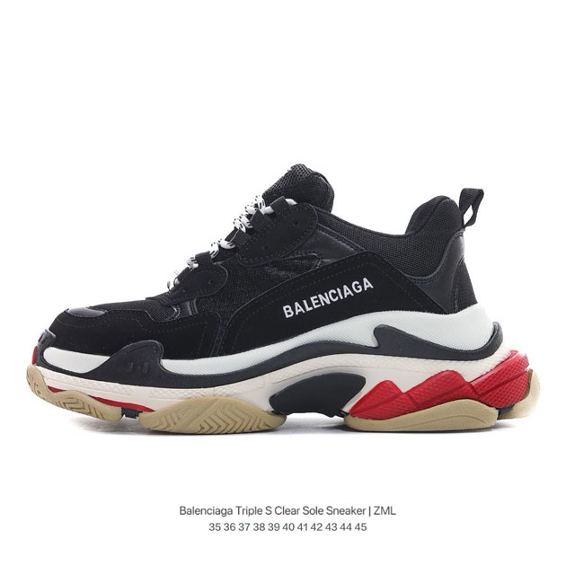 独家私模 全新六层组合大底 1:1复刻 还原细节 料好版型正 Balenciaga 巴黎世家 男女鞋真标原盒原装配置，全部采用原档案原楦数据开发，采用轻质牛剖皮