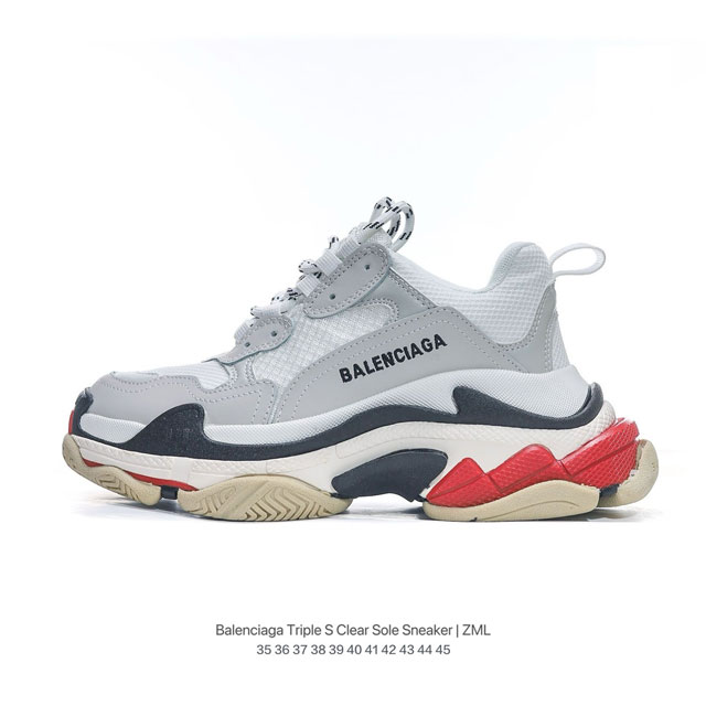 独家私模 全新六层组合大底 1:1复刻 还原细节 料好版型正 Balenciaga 巴黎世家 男女鞋真标原盒原装配置，全部采用原档案原楦数据开发，采用轻质牛剖皮