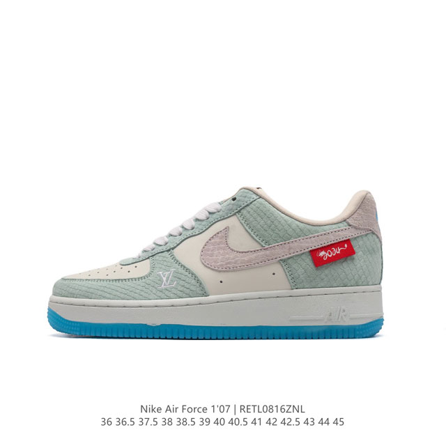 公司级 Af1耐克 Nike Air Force 1 ‘07 Low 空军一号 厚底增高百搭运动板鞋 原楦头原纸板 打造纯正空军版型，专注外贸渠道 全掌内置蜂窝