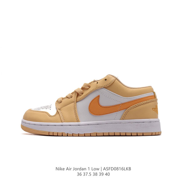 耐克 乔丹air Jordan 1 Low Aj1 乔1 乔丹1代aj1 低帮复古文化休闲运动篮球鞋。从1985 年面世的元年款汲取设计灵感，采用简洁大方的经典