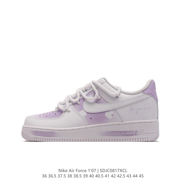 公司级 Af1耐克 Nike Air Force 1 ‘07 Low 空军一号 厚底增高百搭运动板鞋 双鞋带 解构绑带 原楦头原纸板 打造纯正空军版型，专注外贸