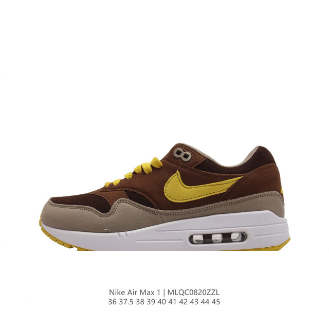 耐克 Nike Air Max 1 初代复古气垫慢跑鞋 男女士运动鞋。由tinker Hatfeld和mark Parker在 7年设计 灵感来自于巴黎蓬皮杜中