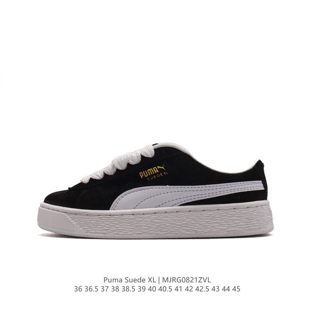 彪马puma Suede Xl 低帮复古轻便透气防滑减震休闲鞋 厚底增高运动板鞋 类型：男女鞋 尺码: 36-45含半码 货号：395777 编码：Mjrg08