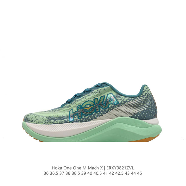 hoka One One独特的竞训鞋,主打舒适软弹hokamach马赫6#竞速跑鞋 Hoka Mach 6 轻盈且富有弹性的舒适感！迄今为止最轻量灵敏的mach