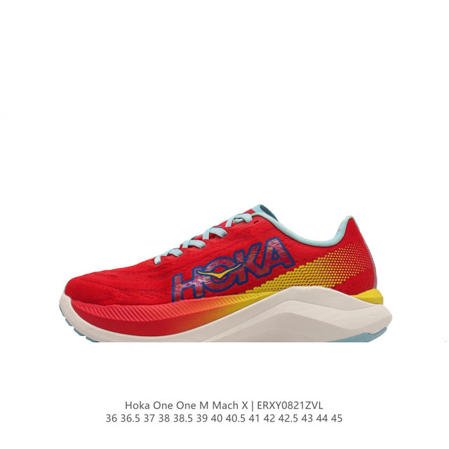 hoka One One独特的竞训鞋,主打舒适软弹hokamach马赫6#竞速跑鞋 Hoka Mach 6 轻盈且富有弹性的舒适感！迄今为止最轻量灵敏的mach