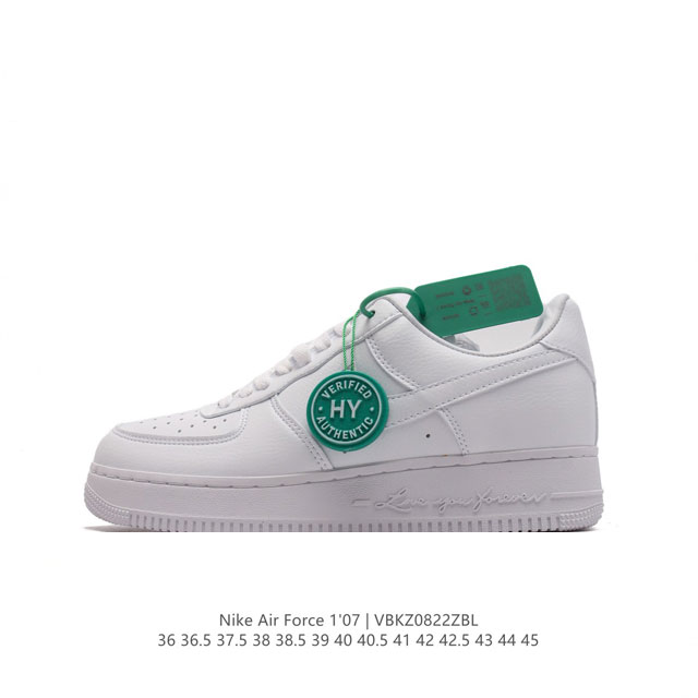 公司级 附赠送logo清洁刷 Af1耐克 Nike Air Force 1 ‘07 Low 空军一号厚底增高百搭休闲运动板鞋 原楦头原纸板 打造纯正空军版型，专