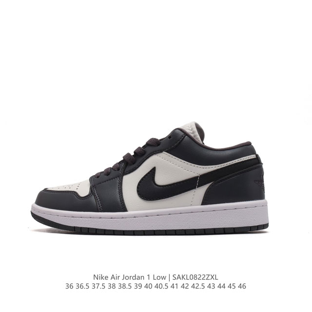 耐克 乔丹air Jordan 1 Low Aj1 乔1 乔丹1代aj1 低帮复古文化休闲运动篮球鞋。从 5 年面世的元年款汲取设计灵感，采用简洁大方的经典外观