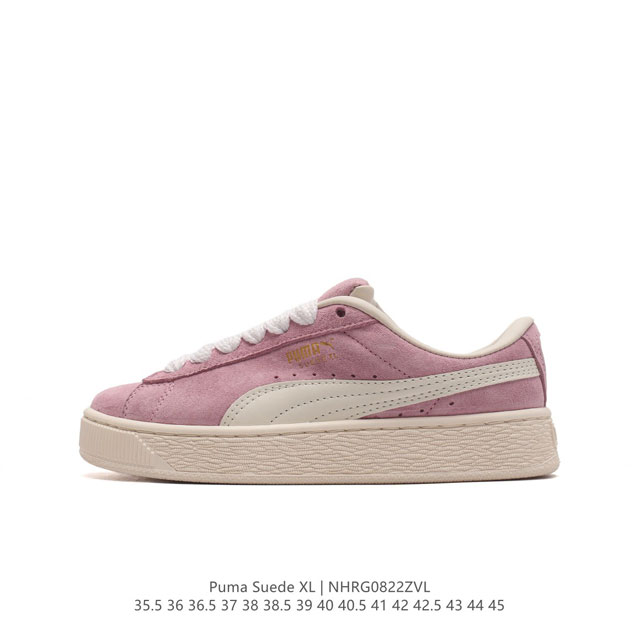 彪马puma Suede Xl 低帮复古轻便透气防滑减震休闲鞋 厚底增高运动板鞋 类型：男女鞋 尺码: 35.5-45含半码 货号：395777 编码：Nhrg