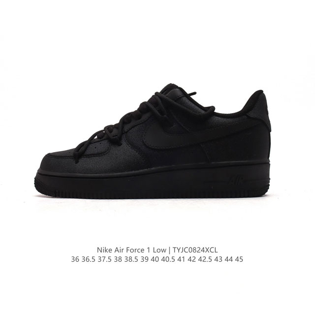 公司级 Af1耐克 Nike Air Force 1 ‘07 Low 空军一号 厚底增高百搭运动板鞋 双鞋带 解构绑带 原楦头原纸板 打造纯正空军版型，专注外贸