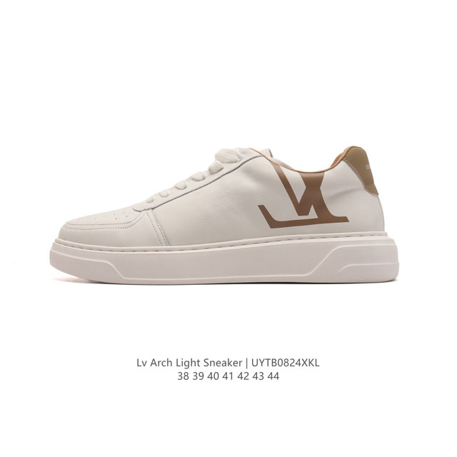 全新lv路易威登louis Vuitton Trainer Sneaker Low休闲运动文化百搭篮球板鞋 运动小白鞋厚底增高闪尾光滑牛皮平底鞋休闲鞋 时尚男女