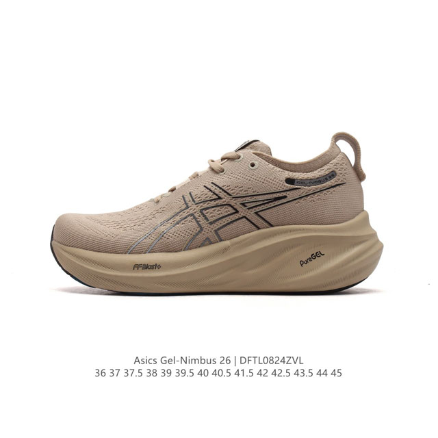 Asics Gel Nimbus26 2024 01#亚瑟士#跑步鞋 超厚底增高百搭老爹鞋 最舒适跑鞋，中底两大独家科技都带来全新能量，造就历来最软弹的 Gel