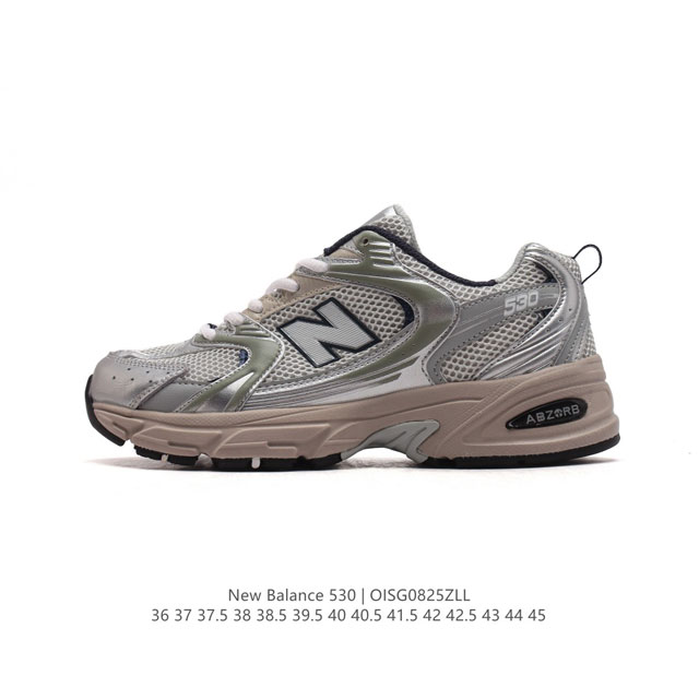 真标 新百伦 Nb530 New Balance 530 复跑古鞋nb530这鞋双确实是nb家经复典古款式之一，以全科新技诠释，成打功造530鞋款。鞋面保在持5