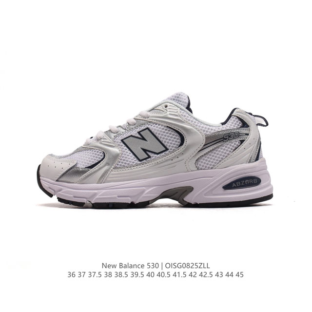 真标 新百伦 Nb530 New Balance 530 复跑古鞋nb530这鞋双确实是nb家经复典古款式之一，以全科新技诠释，成打功造530鞋款。鞋面保在持5