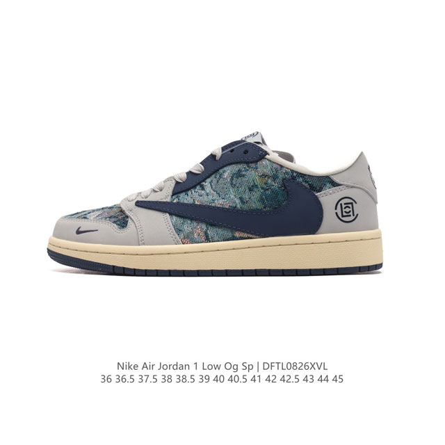 公司级 耐克 Nike Air Jordan 1 Low Og Sp Military Blue Aj1乔1 倒勾 低帮篮球鞋 Aj1 乔丹1代 Aj1 乔1